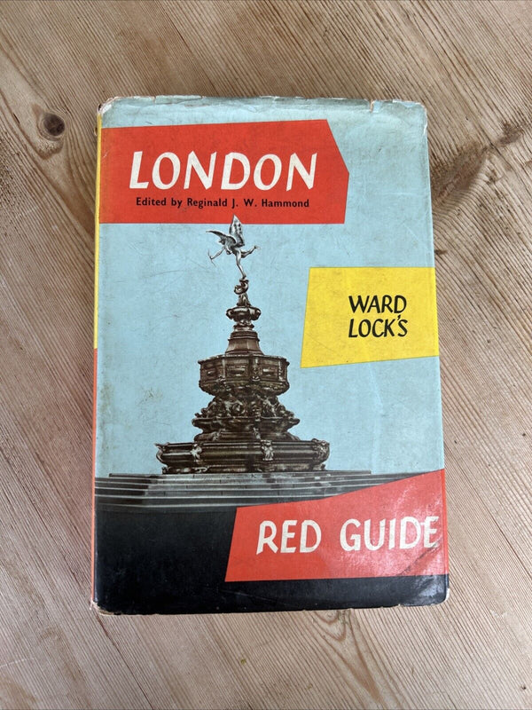 LONDON Ward Locks Red Guide Dust Jacket Maps