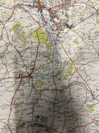 OXFORD & NEWBURY Ordnance Survey CLOTH 6th Series 1940 Sheet 158 One Inch Didcot