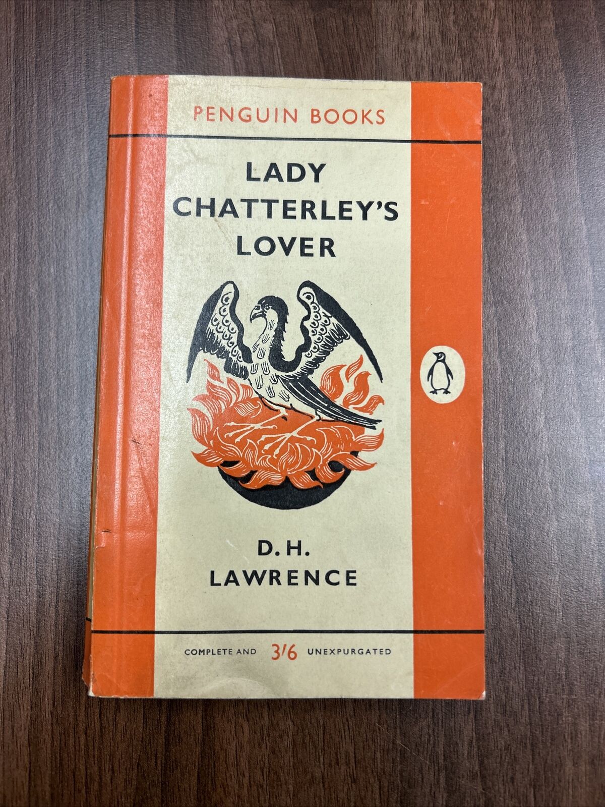 LADY CHATTERLEYS LOVER D H Lawrence - Penguin Books No 1484 1960