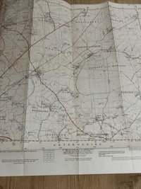 ISLIP ODDINGTON WESTON ON THE GREEN Paper Ordnance Survey Map SP51 1:25000 1951