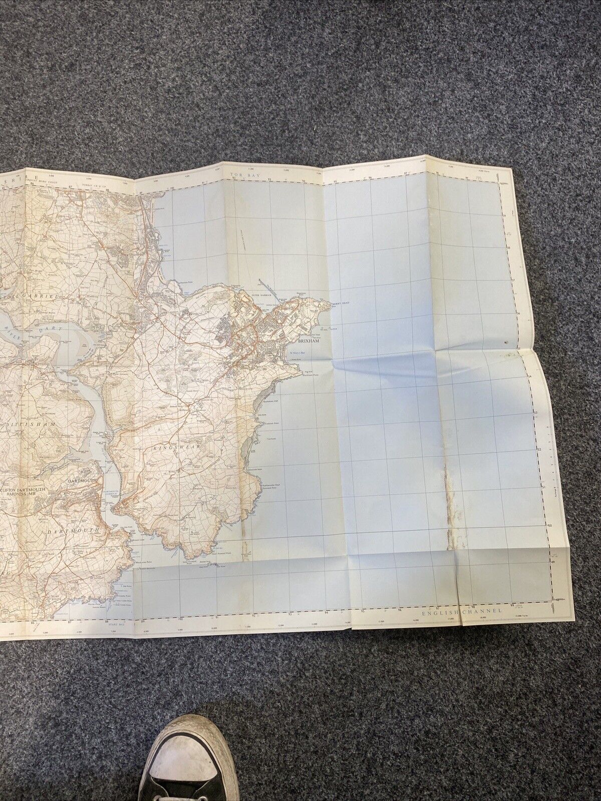 1971 DART ESTUARY OS Ordnance Survey Second Series Pathfinder Map SX 85/95