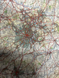 THE MIDLANDS Sheet 13 Fifth Series CLOTH Ordnance Survey Quarter Inch 1962