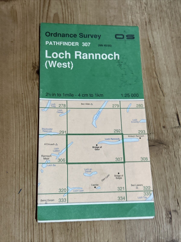 LOCH RANNOCH West Pathfinder Ordnance Survey No 307 (NN45/55) 1:25000 1980