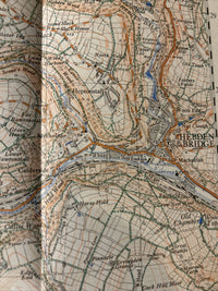 TODMORDEN Ordnance Survey Sheet SD92 1:25,000 First Series 1954 Hebden Bridge