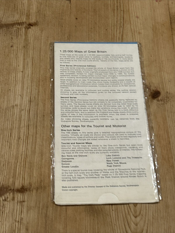 SIMONSBATH Ordnance Survey Sheet SS73 Map 1:25000 First Series 1963 Twitchen