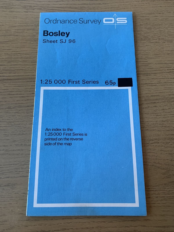 Bosley Ordnance Survey 1:25000 First Series Sheet SJ 96 1958 Rushton Danebridge