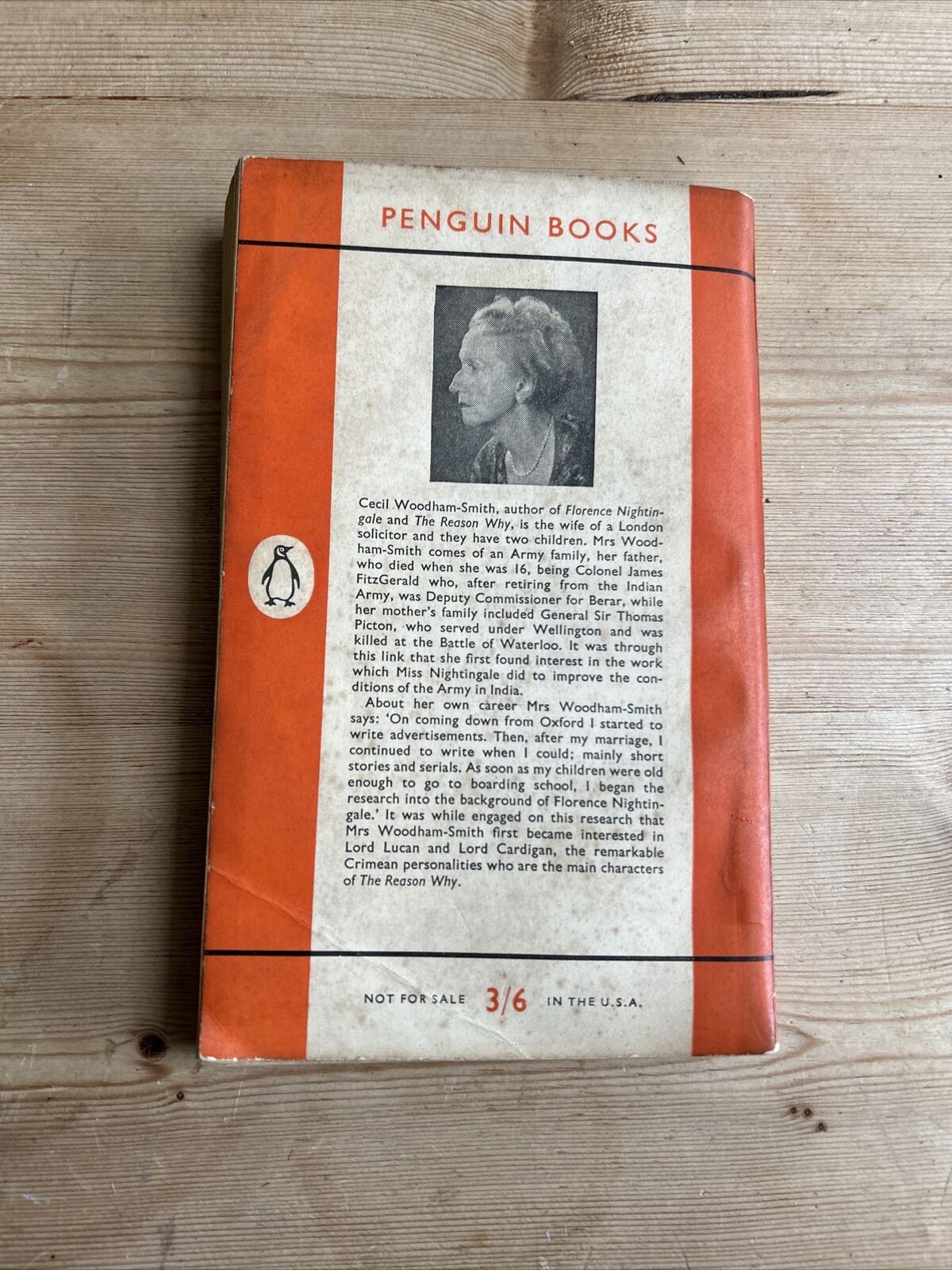 FLORENCE NIGHTINGALE Cecil Woodham-Smith Penguin Paperback 1955  No 1110