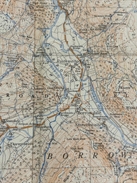 BORROWDALE Ordnance Survey Sheet NY21 1:25000 1956 Grange Lake District