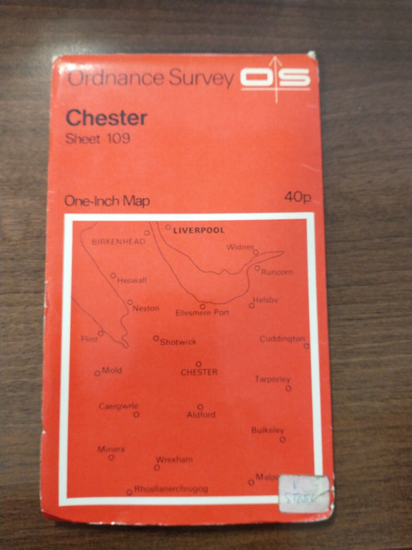 Chester Ordnance Survey Map One Inch 1969 Sheet 109