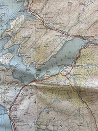 LOCH LINNHE Ordnance Survey Seventh Series CLOTH One inch 1956 Sheet 46