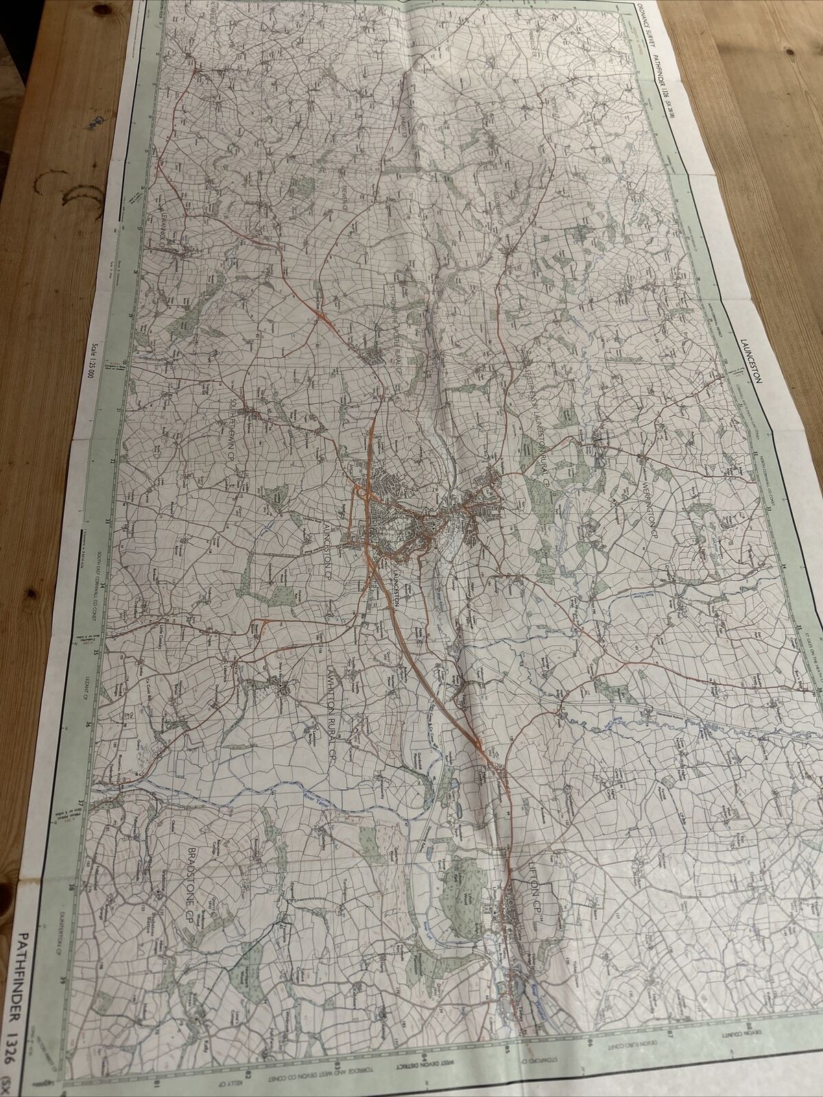 LAUNCESTON Pathfinder Ordnance Survey 1:25000 1988 No 1326 Egloskerry Eggbear