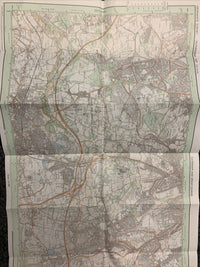 CATERHAM & Epsom Downs - Pathfinder Ordnance Survey 1:25000 1987 No 1207