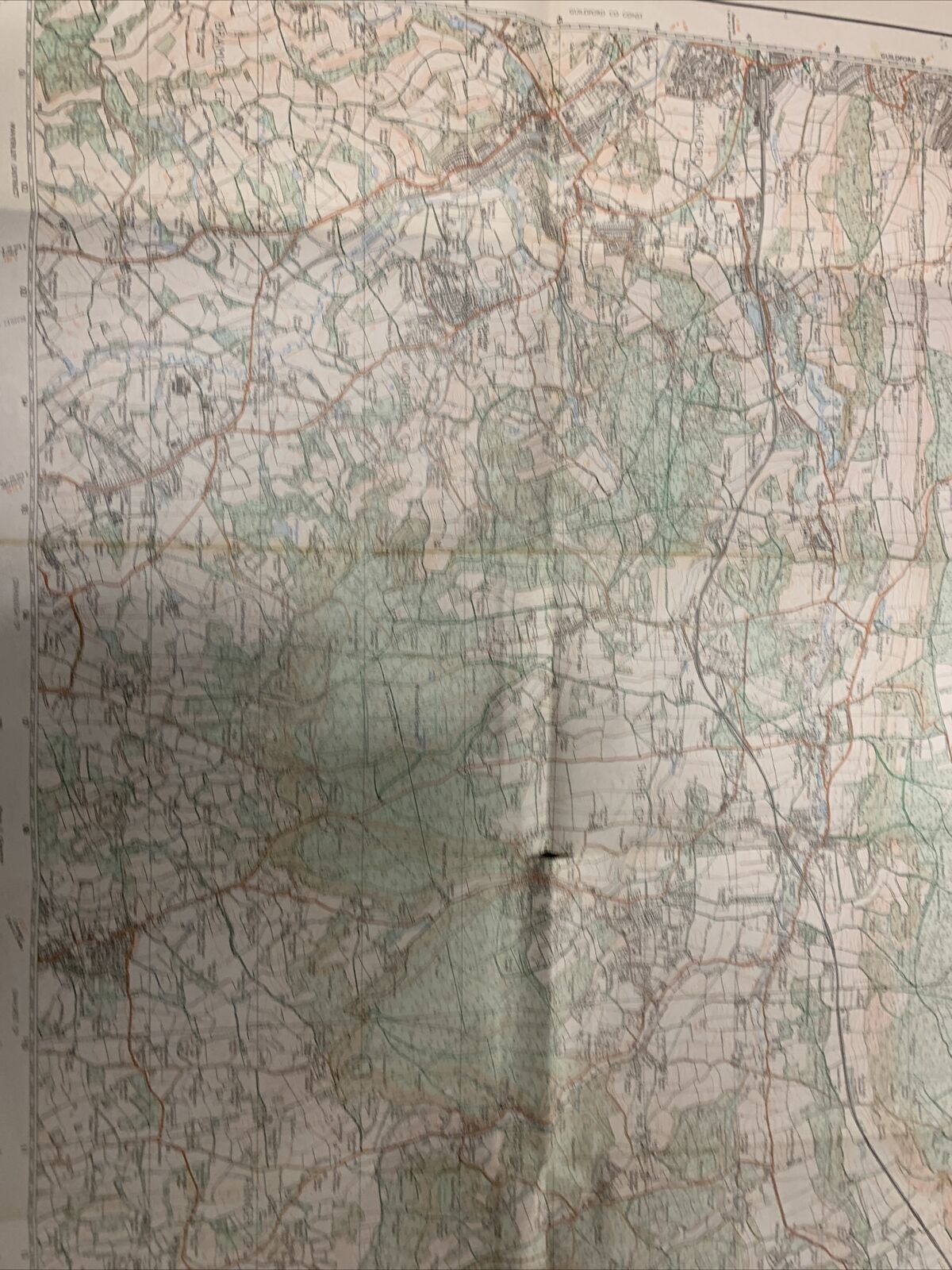 DORKING Ewhurst Shere Ordnance Survey Map Pathfinder - 1981 TQ04/14