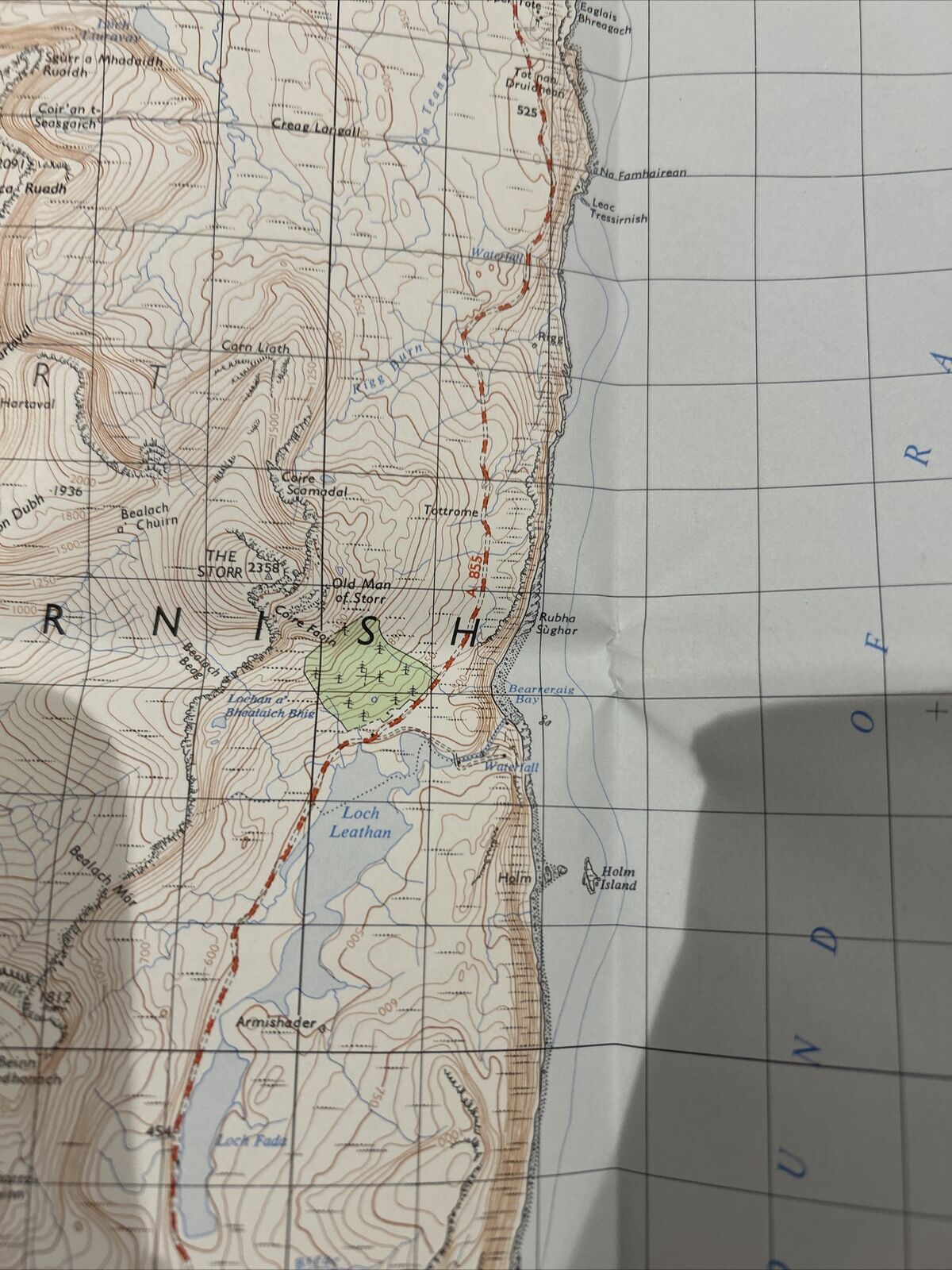 PORTREE Ordnance Survey Map One Inch 1956  Sheet 25 Scotland Scalpay Crowlin Isl