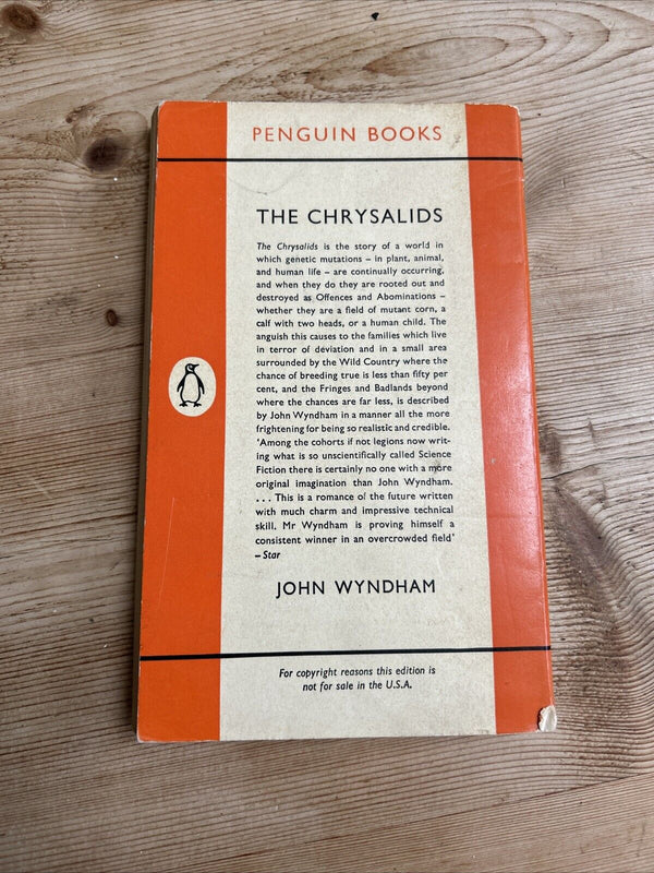 THE CHRYSALIDS John Wyndham Penguin Book 1962 No 1308 Science Fiction