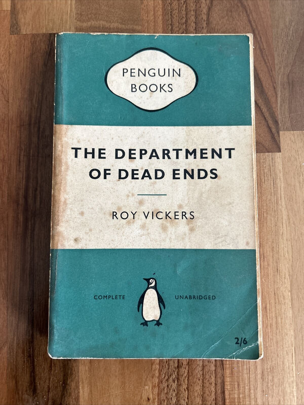 THE DEPARTMENT OF DEAD ENDS Roy Vickers Penguin Books Crime 1955 No 1090