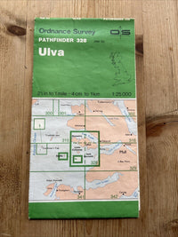 ULVA Ordnance Survey Map Pathfinder 328 1978 Staffa Little Colonsay