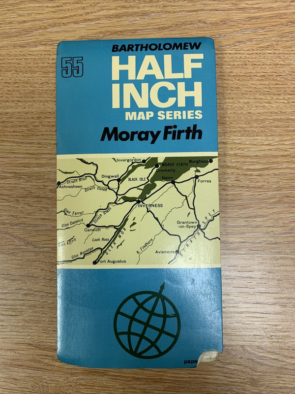 Bartholomew Half Inch Map No 55 Moray Firth Scotland  1970