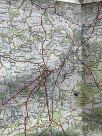 ALDERSHOT Ordnance Survey CLOTH Map 1959 Sheet 169 Seventh Series Godalming