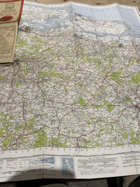 CHATHAM & MAIDSTONE Ordnance Survey Cloth Sixth Series One inch 1940 Sheet 172