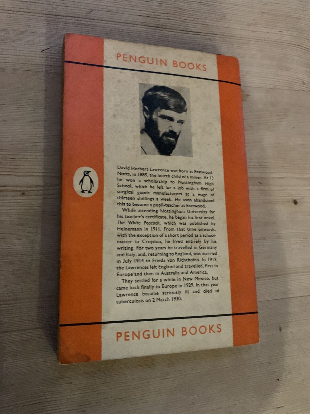 THE TRESPASSER - D H LAWRENCE - Penguin Paperback 1959