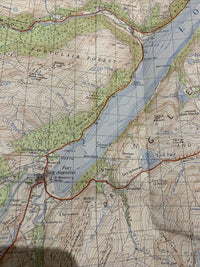 Fort Augustus Cloth Ordnance Survey 7th Series One Inch Map 1961 No 36