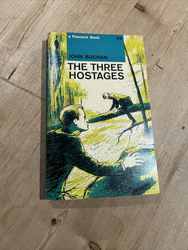 THE THREE HOSTAGES by John Buchan  paperback Peacock Penguin Books 1963