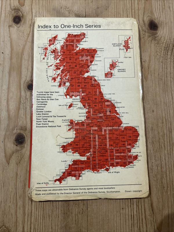 HULL Ordnance Survey One Inch Map Sheet 99 Reasonable Condition 1962 Hornsea