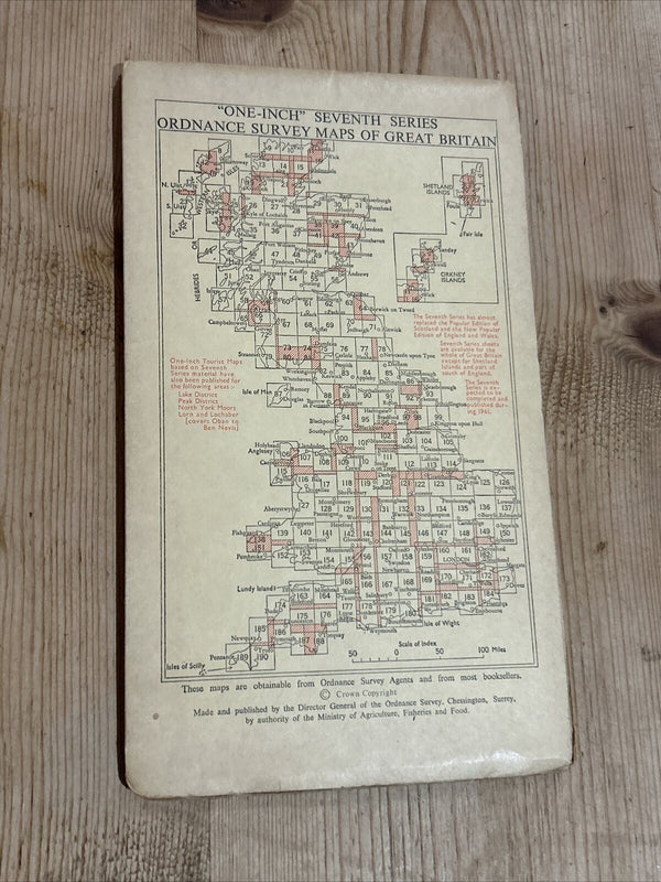 BARNSTAPLE Sheet 163 1960 Seventh Series Ordnance Survey One Inch Map Paper