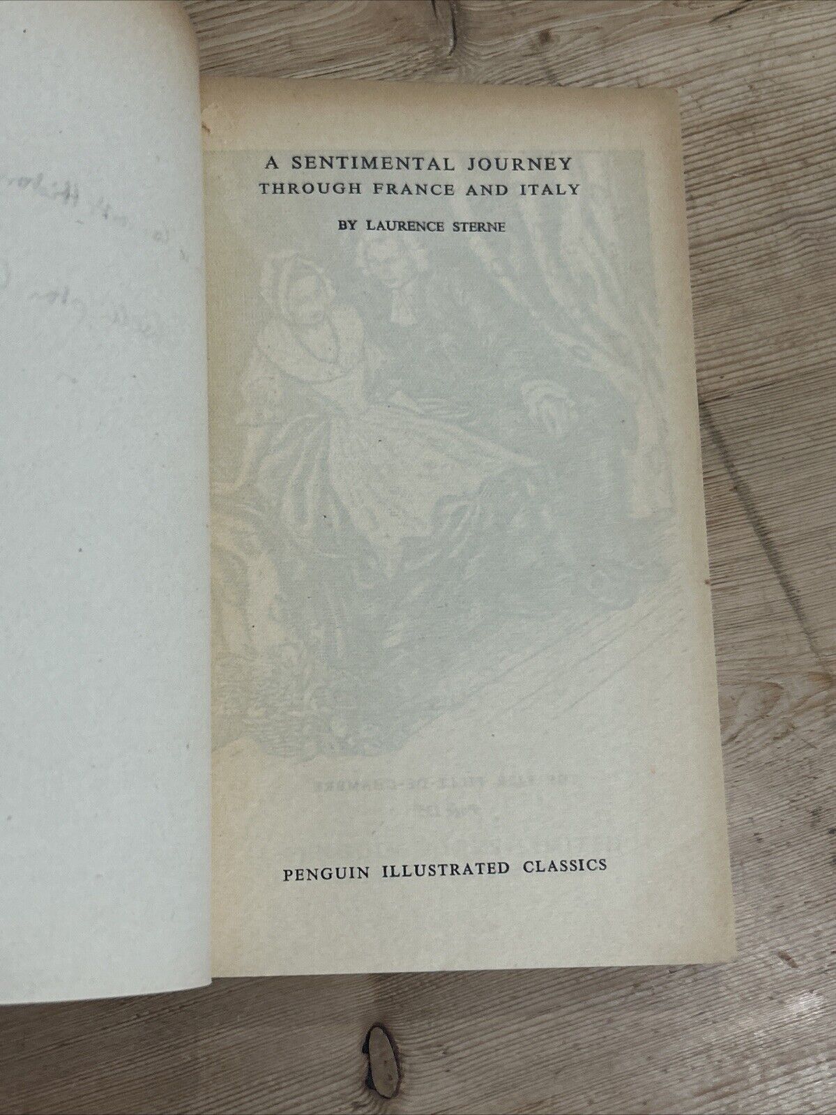 A SENTIMENTAL JOURNEY Laurence Sterne Penguin Illustrated Classics 1938 No C2