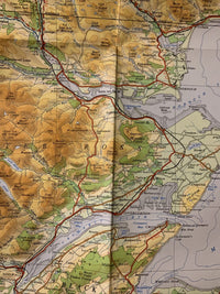 NORTHERN SCOTLAND 1966 Ordnance Survey Paper Quarter Inch Map Sheet 3 Inverness