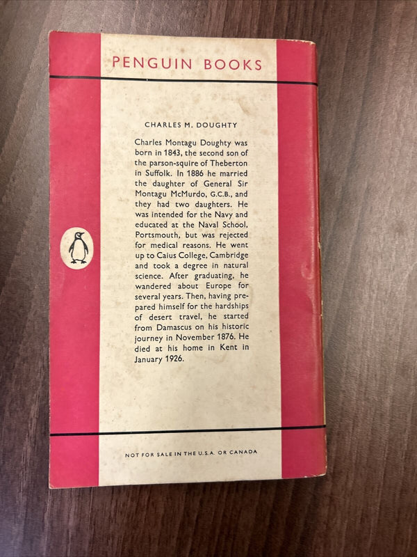 PASSAGES FROM ARABIA DESERTA - Charles M Doughty - Penguin Books 1956 No 1157