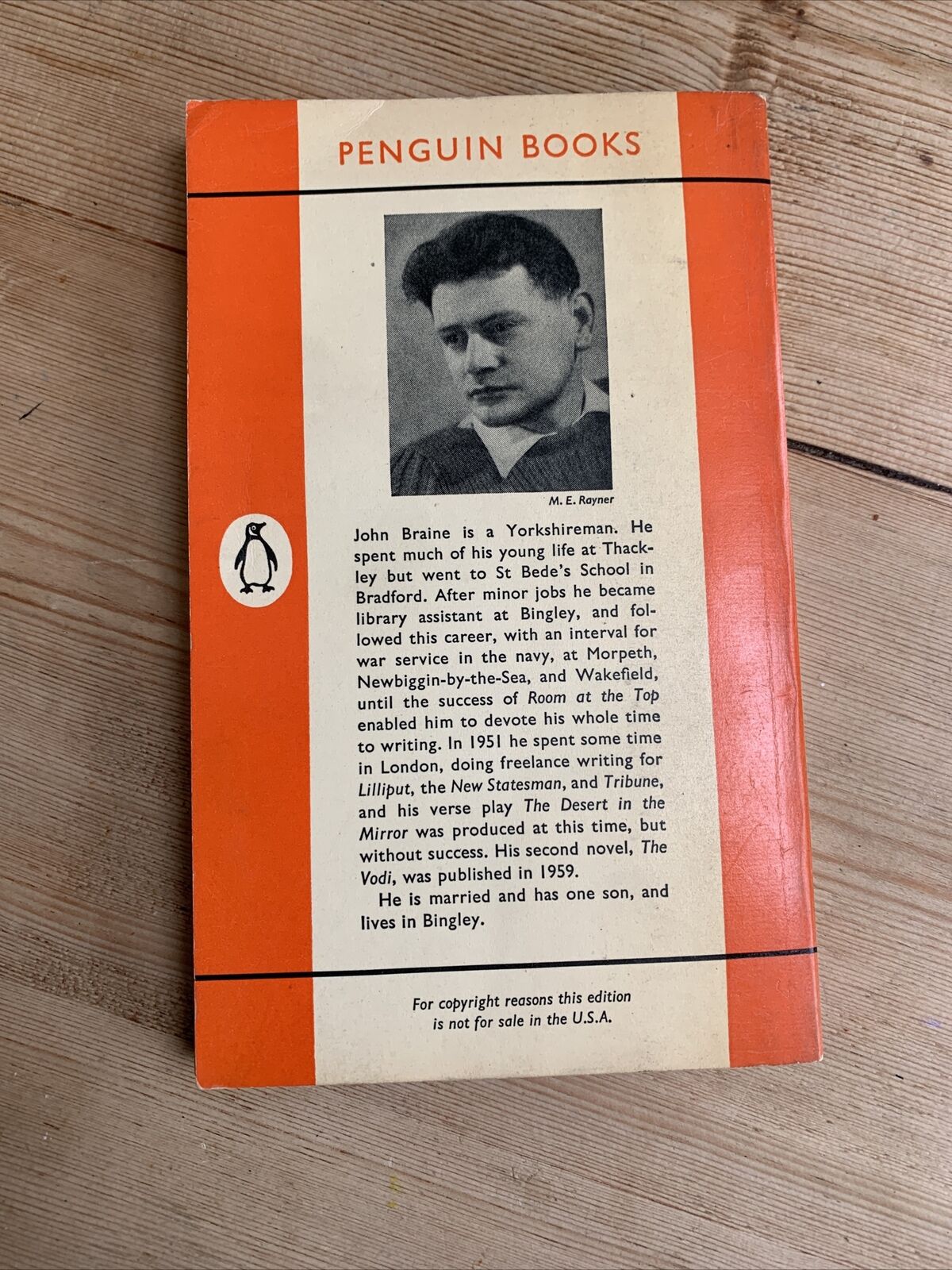 ROOM AT THE TOP by John Braine - Penguin Books 1960