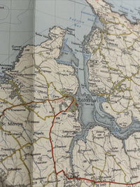NEWQUAY & PADSTOW Ordnance Survey Paper Map 1961 Seventh Series No 185 Bodmin