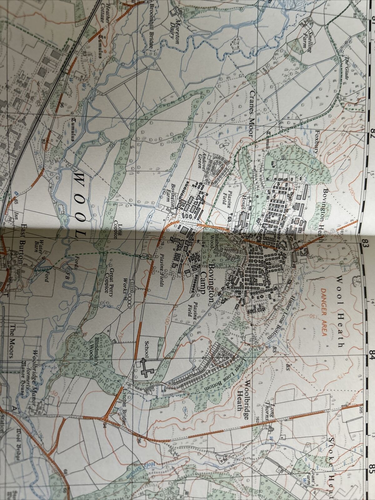 WAREHAM Ordnance Survey Second Series 1:25,000 Map SY88/98 1970 Corfe Castle