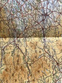 SCOTLAND SOUTH WEST Ordnance Survey Paper Sheet 2 Quarter Inch Map 4th Ed 1946