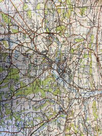 GUILDFORD & HORSHAM Ordnance Survey Fifth Edition Sheet 124 1 Inch 1941 No Cover