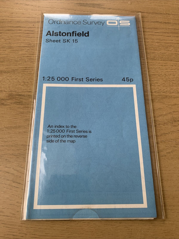 ALSTONFIELD Ordnance Survey Sheet SK15 Map 1:25,000 First Series 1961 Revisions