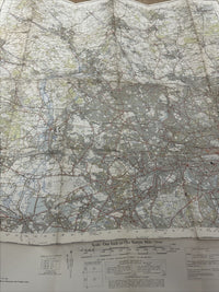 LONDON North West Ordnance Survey Seventh Series CLOTH One inch 1957 Sheet 160