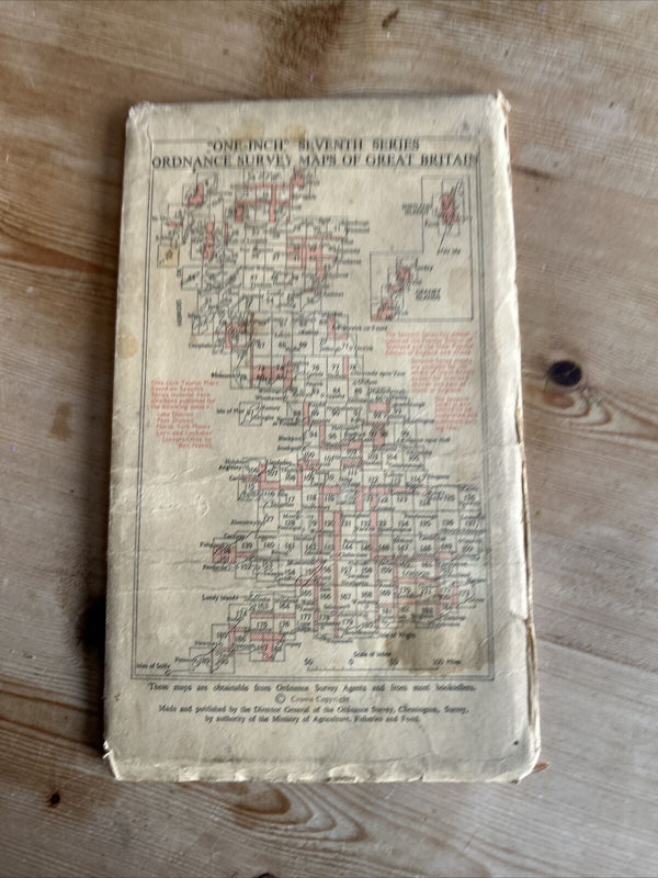 WESTON SUPER MERE Ordnance Survey Seventh Series Paper One In Map Sheet 165 1958