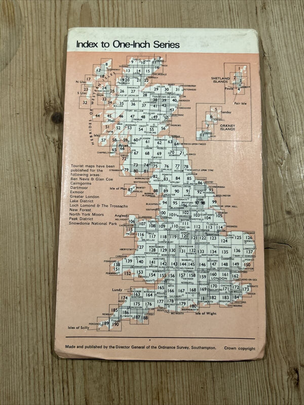 ELGIN Ordnance Survey Map One Inch 1959 Sheet 29 Scotland Rothes Lossiemouth