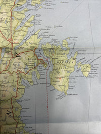 SHETLAND - Bartholomew National Map Series Sheet 62 1978 Foula Burra