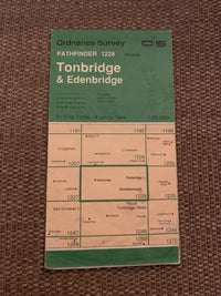 TONBRIDGE & EDENBRIDGE Pathfinder Ordnance Survey 1:25000 1981 No 1228