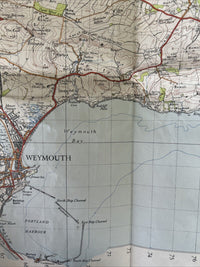 DORCHESTER Ordnance Survey One In Map 1946 Sixth Edition Sheet 178 Weymouth