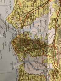 Bartholomew Cloth Half Inch Map No 5 New Forest 1966 Isle Of Wight Portsmouth