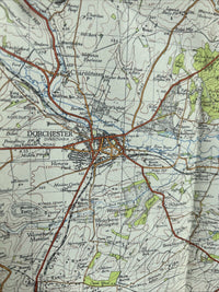 DORCHESTER Ordnance Survey Paper Map 1945 Sixth Series Sheet 178 Weymouth