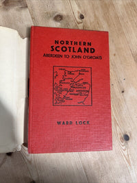 NORTHERN SCOTLAND Aberdeen John O’Groats Ward Locks Red Guide Dust Jacket Maps