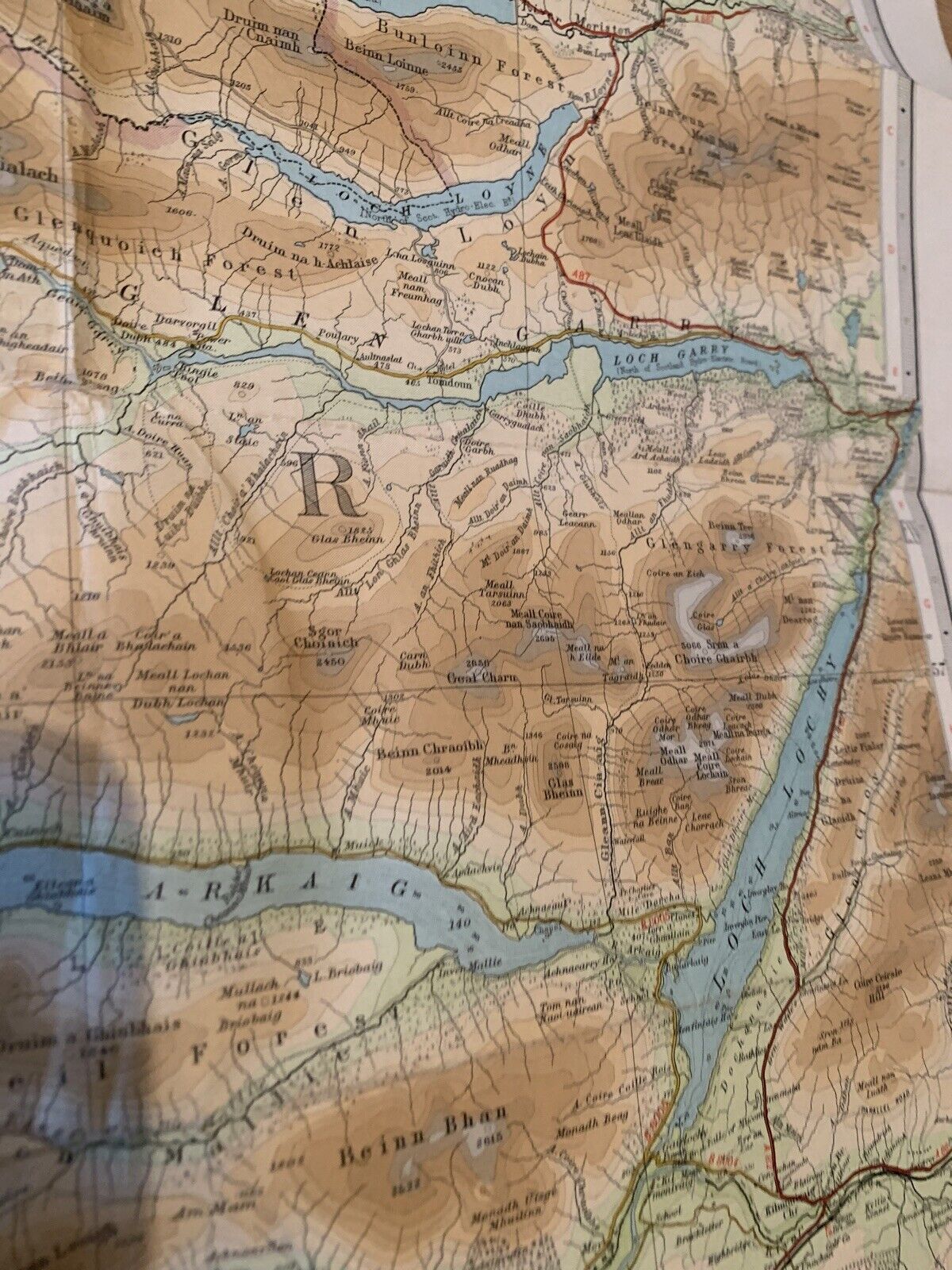 ARISAIG & LOCHABER Scotland - Bartholomew - Cloth Map 1964 No 50