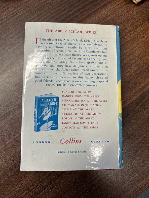 TOMBOYS AT THE ABBEY Elsie B Oxenham Collins 1959 Hardback Jacket Schoolgirls
