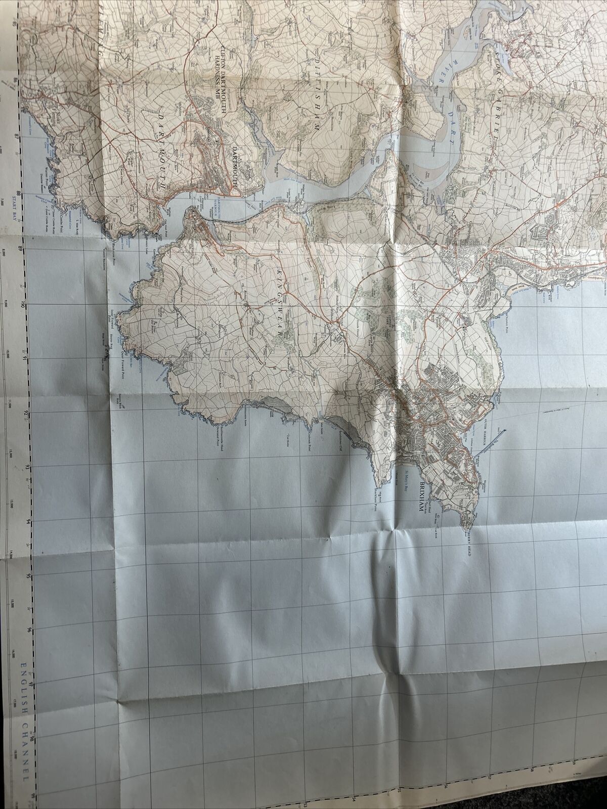 DART ESTUARY - Second Series Ordnance Survey Sheet 1:25000 1971 SX85/95 Brixham